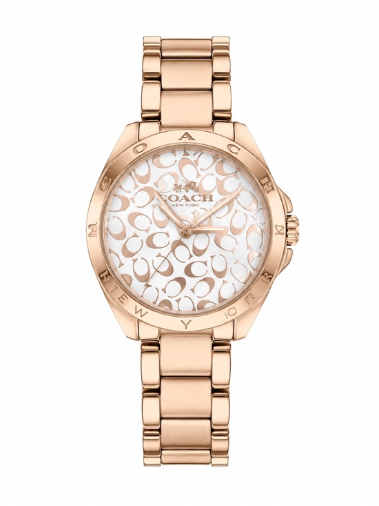 Coach Rose Gold Signature C Women’s Watch with Box – Needs Battery main image 5